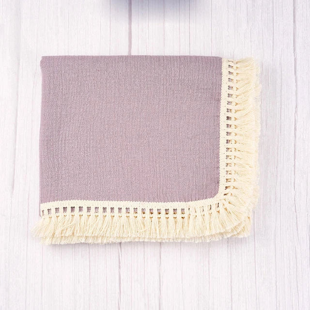 Happy Flute 100% Cotton Gauze Muslin Soft Waffle Throw Blanket for Baby