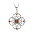 Orgone Energy Chakra Jewelry Sterling Silver Seven Energy Necklace Symbol 7 Chakra Pendant for Woman Man