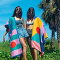 Custom Sand-Free Antimicrobial Compressed Sports Pattern Modern Microfiber Beach Towels