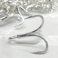 TAKEDO   6066-5X-NP Bright Tin Sea Fishing Treble Hook K 6066-5X-CB Triple Fishing Hooks 1/0 - 5/0  for Tuna Shark K