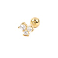 Fashion Earrings Jewelry 925 Sterling Silver Piercing Stud Earrings Small Diamond Minimalist Earrings for Women Jewelry