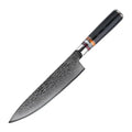 8-Inch 67 Layer Damascus Steel Blade Kitchen Chef Knife Carbon Steel Acrylic Decoration Wood Handle New Product