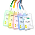 Wholesale Plastic Business Name Badge Cards Custom ID Card Holders with Lanyards