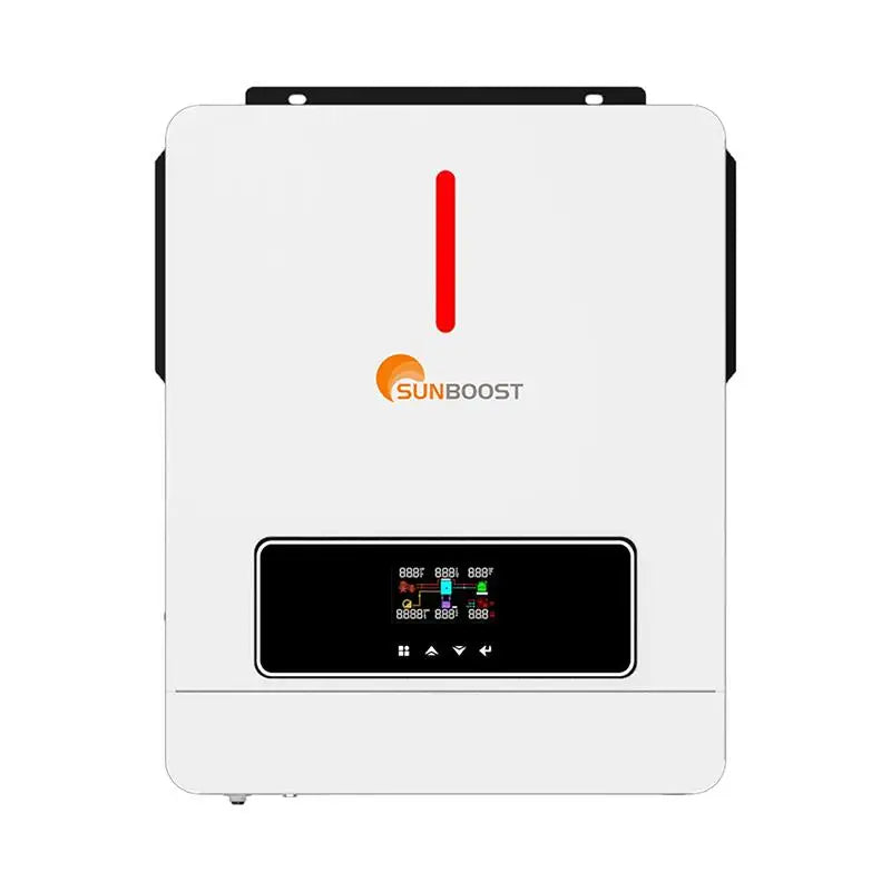 Sunboost 3KW 6KW 24V 48V Pure Sine Wave Grid Hybrid MPPT Solar Inverter 4KW Solar Char Controller Single Output Type 220V Output