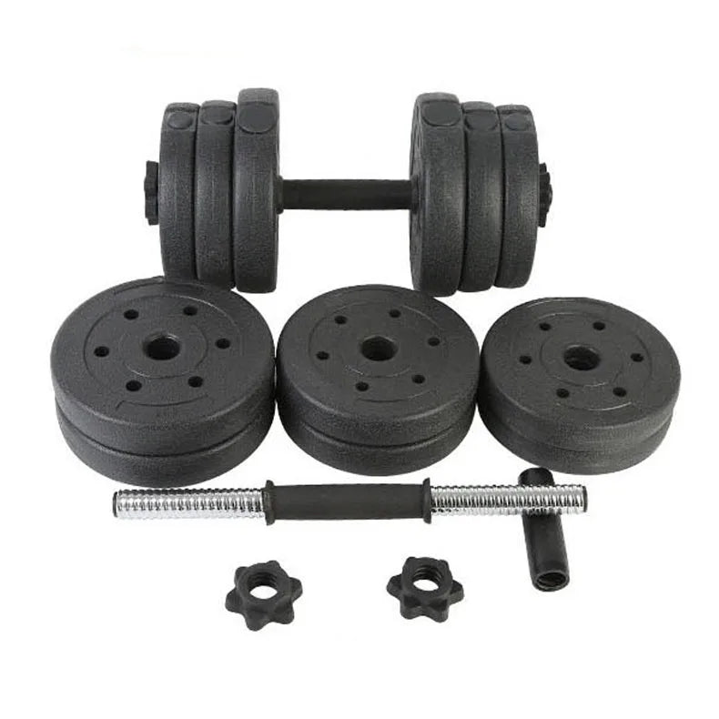 FDFIT Adjustable Weighted Sand Mixture Dumbbells Set Household Iron Filled Rubberized 20 Kgs