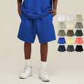 Streetwear Heavyweight Men 100% Cotton Casual Running Shorts Blank Fitness Oversized Shorts