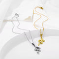 2025 New Stainless Steel Snake Pendant Necklace 18K Gold Plated Snake Charm Chain Animal Jewelry Factory Wholesale