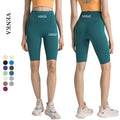 2023 Women Workout Athletic Wear Sports Legging No T Line Nylon Bikes Pants Female Hight Waist Tummy Control Yoga Short Pants