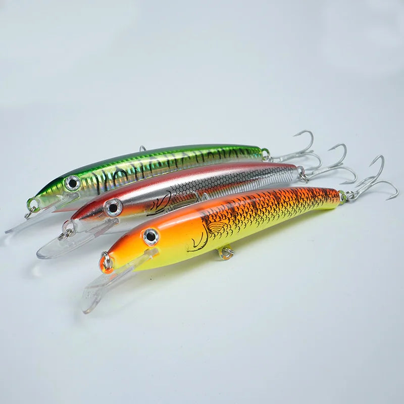 Selco Seawater Mackerel Fishing Bait Saltwater Trolling Lure Minnow Lures for Bass Fishing Accessories