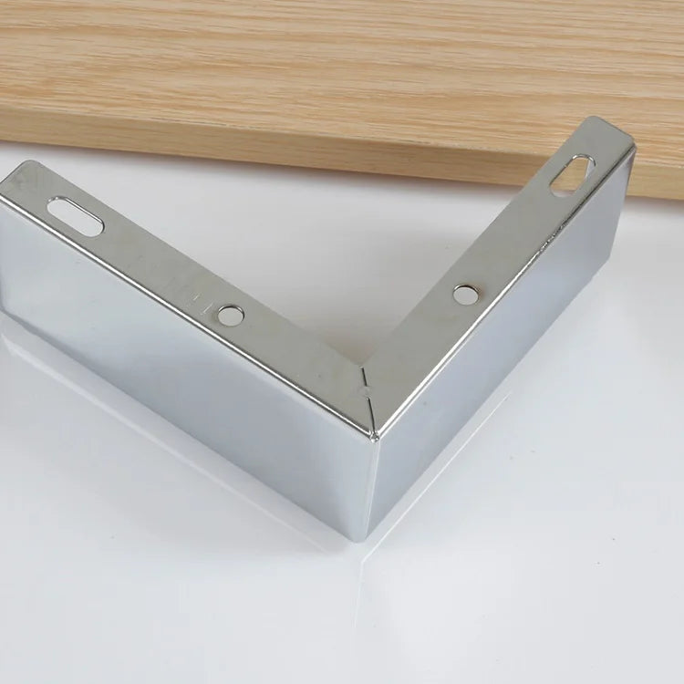 L-Shaped Furniture Metal Legs Chrome Furniture Legs Coffee Table Satin Nickel Steel Furniture Legs VT-03.165-1