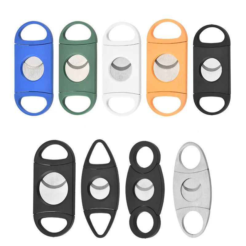 Smoking Accessories Custom LOGO Engraving Classic Design Metal Cigar Cutter