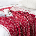 BD Comfortable 100% Cotton Knitted Throw Blanket Photography Christmas Festival Home Decoration