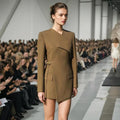 A9699  Autumn Fashion Formal Elegant Suit Dress Irregular Design Spaghetti Strap Commuter Fashion Suit Women Mini Dresses