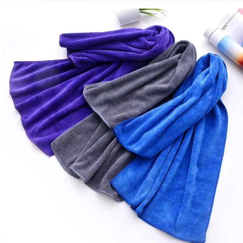 Custom Made Microfiber Bath Towel 35x75cm  70x140cm -Extra Absorbent Fast DryingMultipurpose for Swimming FitnessSportsYoga Grey