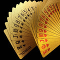 Gold Foil Waterproof Plastic Playing Pokers Pack Game Cards Magic Card Gift Collection Family Meet Table Board Games
