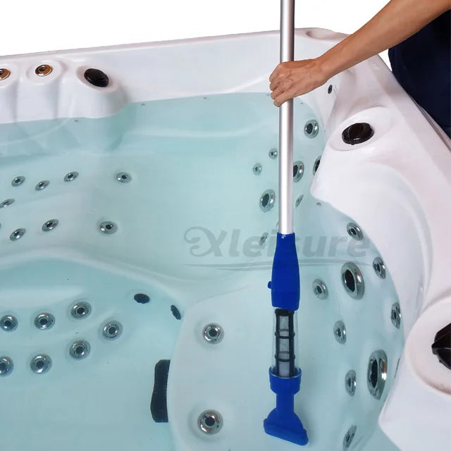 Aluminum Handheld Electric Spa Pool Vacuum with Brush Telescoping Swimming Pool Accessory Pool Vacuum Cleaner