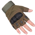 Sturdyarmor New Sports Training Outdoor Mountain Men Half Finger Tactical Gloves-Leather Microfiber Comfortable Flexible