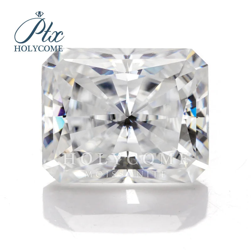 White Radiant Moissanite Stone Wholesale Supplier Loose Gemstone Moissanite Diamond  Molssanite