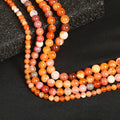 Natural Stone Orange Persian Agate Loose Beads 6mm 8mm 10mm Round Loose Gemstone Beads