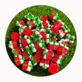 Christmas Bow Gift Box Miniature Resin Small Cute Red Green Box Doll House Decor