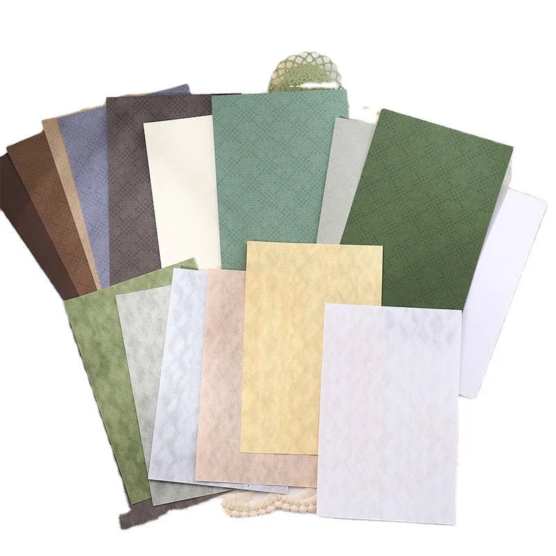 30pcs/pack Specialty Material Paper Seeing Paper As Face Series Color Collage Decorative Base Paper