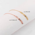 Certified 18K Gold Phoenix Tail Ear Line Au750 Color Gold Ear Sling Long Birthday One Generation Delivery