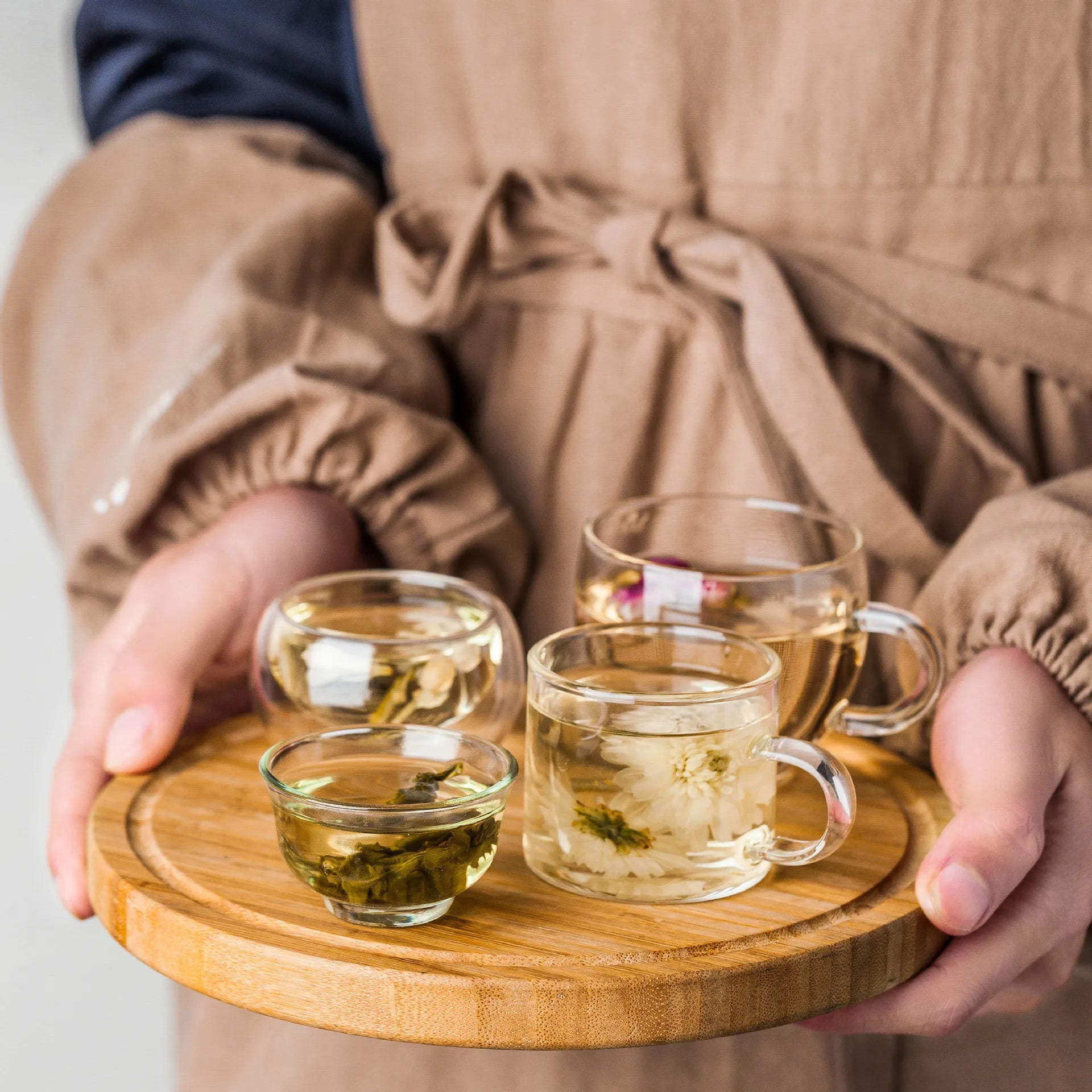 50ml High Borosilicate Glass Tea Cup Double Wall Coffee Mug Heat-Resistant Glass for Party Durable Ceramic Cup