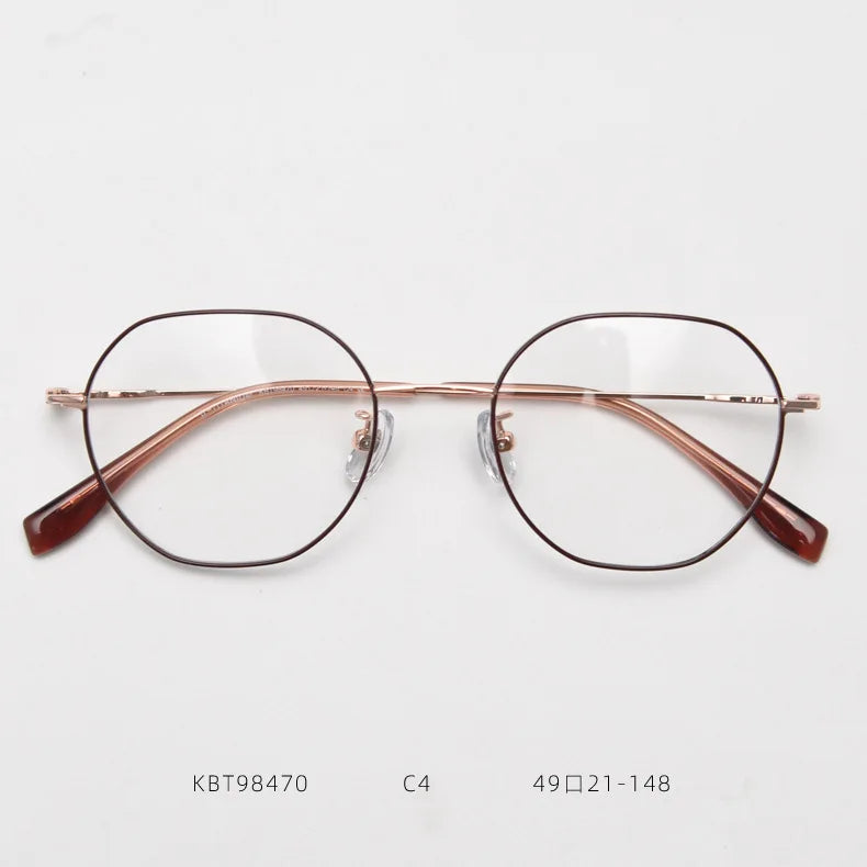 Men's High Quality Business Vintage Square Eyeglasses Titanium Casual Optical Glasses Frame for Women