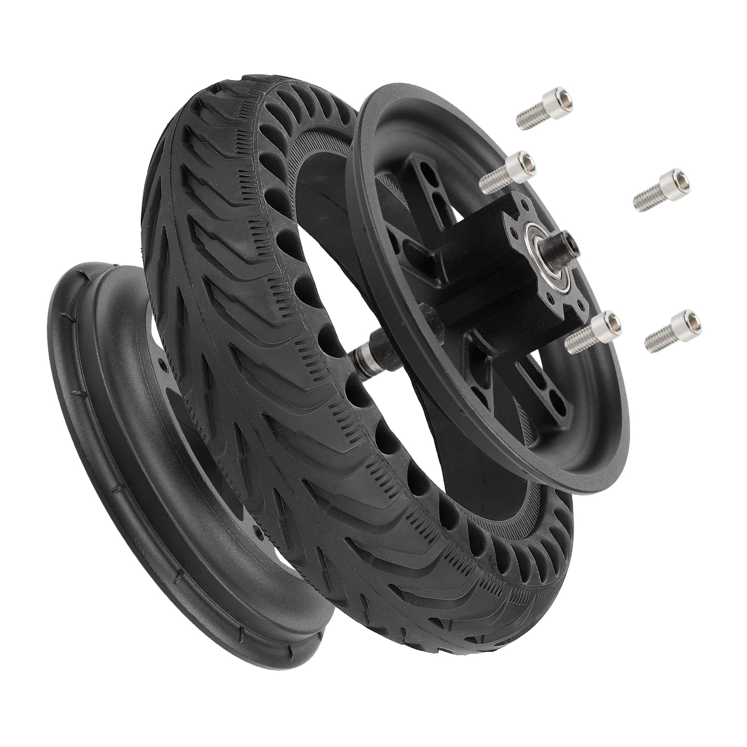 Split Rear Hub for Xiaomi Scooters Easily Removable Rim for MI M365/1S/Pro/Pro2/MI 3 Kickscooters 2 Piece Hub