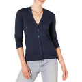 Women's Open Front Lightweight V-Neck Cardigan Sweaters Fashion Button Down Cable Knit Chunky Outwear Coats