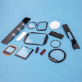 Customized 0.3mm 0.55mm1mm 2mm 3mm smartwatch glass black frame tempered glass cover