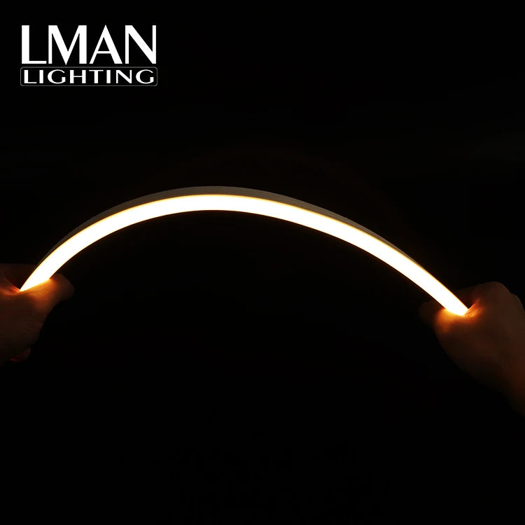 IP68 Waterproof Outdoor Decorative 12W/m DC 24V SMD 2835 Side Bend PVC LED Neon Flex