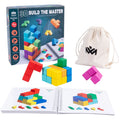 Wooden DIY Stacking Building Block Puzzle Game Set Educational Color Cognition Learning Teaching Aids for Kids and Boys Girls