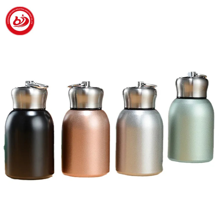 300ml Eco Friendly Double Wall Stainless Steel Vacuum Water Bottle Mini Insulated Water Bottle for Baby Car Portable