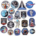 Hot Sale New Space Man Badge Applique Embroidered Iron on Space Patch for Clothing Kids