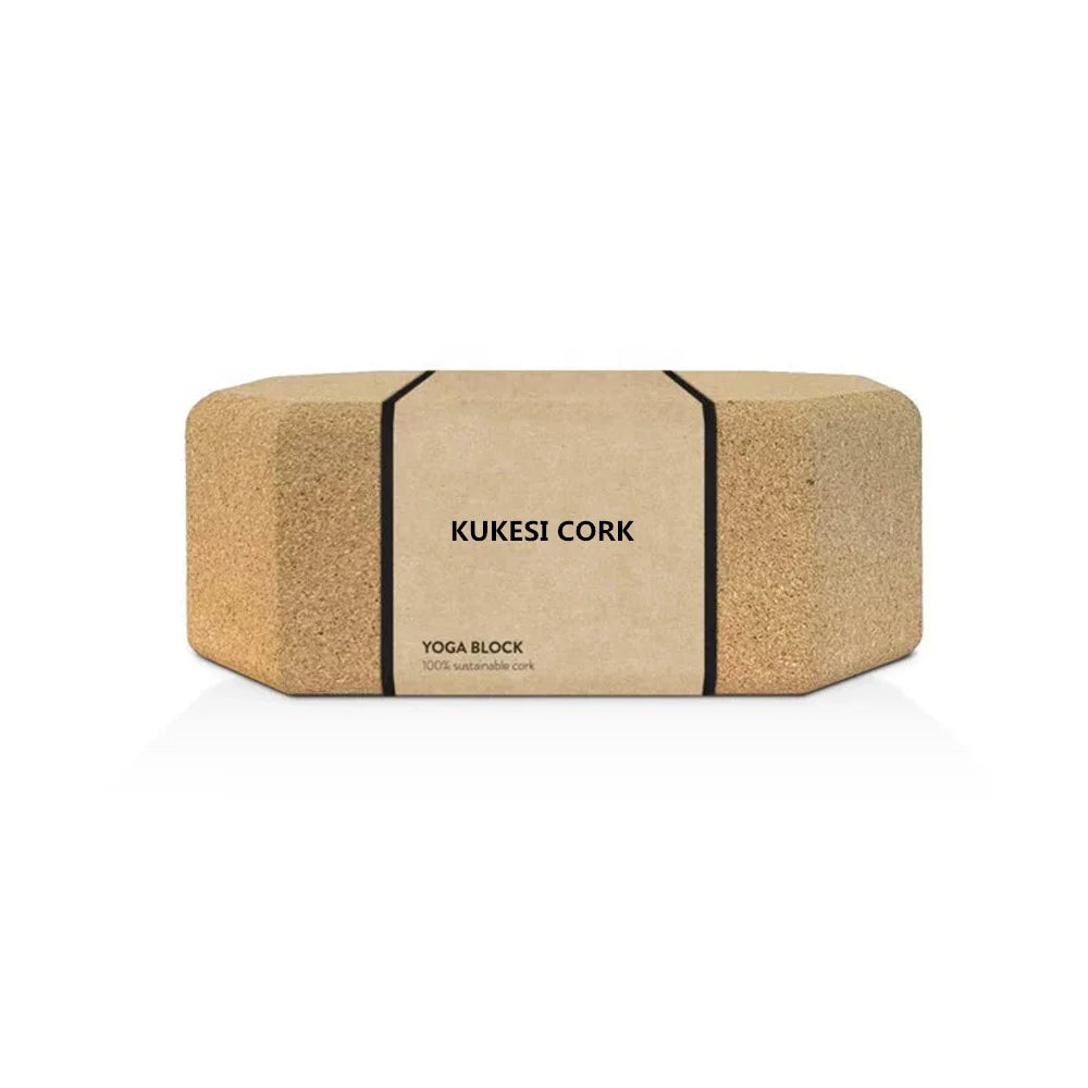 Yoga Block CorkYoga Brick Deepen Poses Aid Non Slip High Density Firm Fitness Equipment Support Prop for Yoga Exercise Stretch
