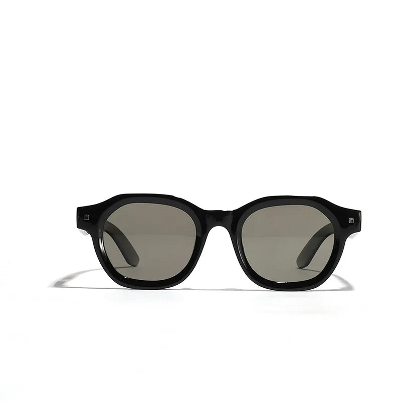 WHM TR2501 2025 New TR90 Sunglasses Korean Japanese Style Square Retro Tac UV400 Polarized Lenses Sunglasses for Men and Women