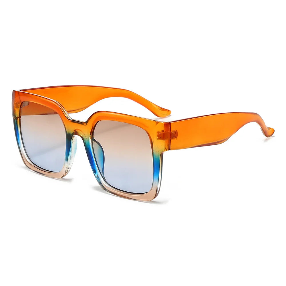 Vintage Big Square Sunglasses Luxury Sun Glasses Shades Female De Sol UV400 Sunglasses