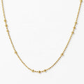 Nagosa Fashion Jewelry 18k Gold Vermeil 925 Sterling Silver Dots Ball Chain Necklaces for Women