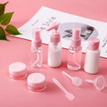 2021 New Plastic clear Empty Bottle 8 Pcs in Pack Travel Suit Cosmetic Bottle