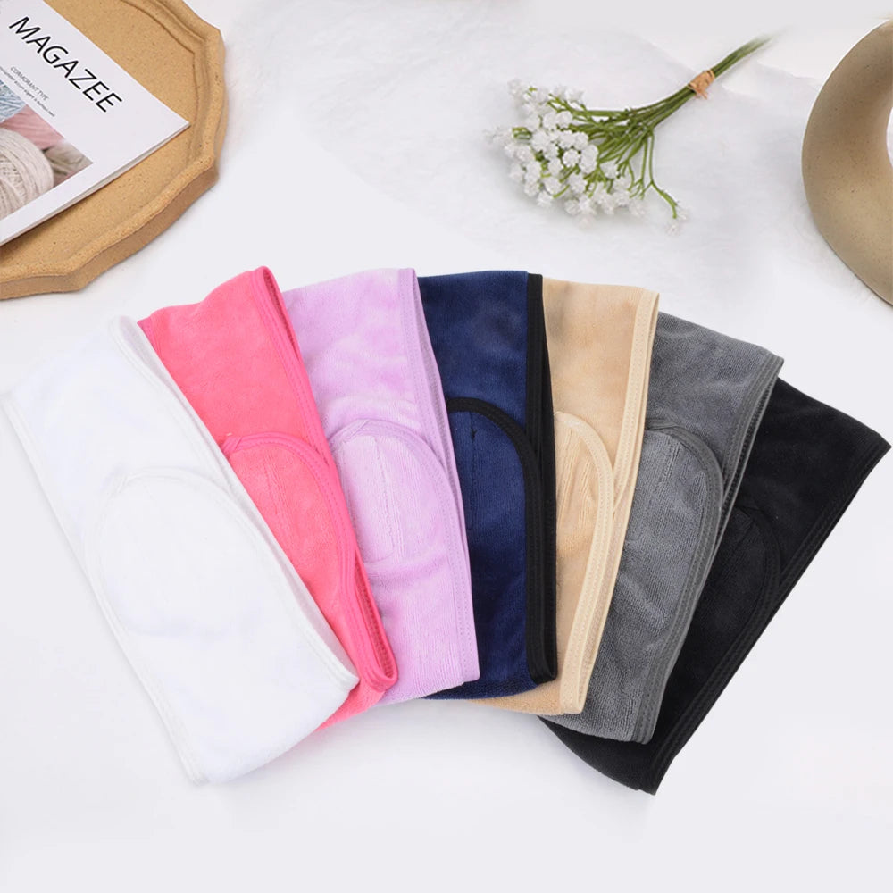 Magic Sticky Design Double-layered Girls Hairband for Sports Yoga Non-slip Absorbent Sport Headband