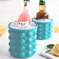 Kingwise Large Silicone Ice Bucket Personalized Round Ice Cube Tray with Beverage Tubs Hot Sale Drinkware