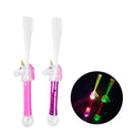 Hot Selling Light up Toys Led Wand Flashing Unicorn Fiber Optics Wand With Prism Ball for Kids Party