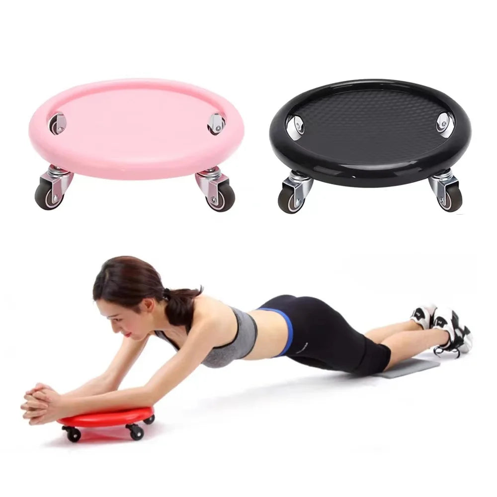CW ABW008 Multi-function Iron AB Wheel for Abdominal Core Strength Training Home Gym Fitness