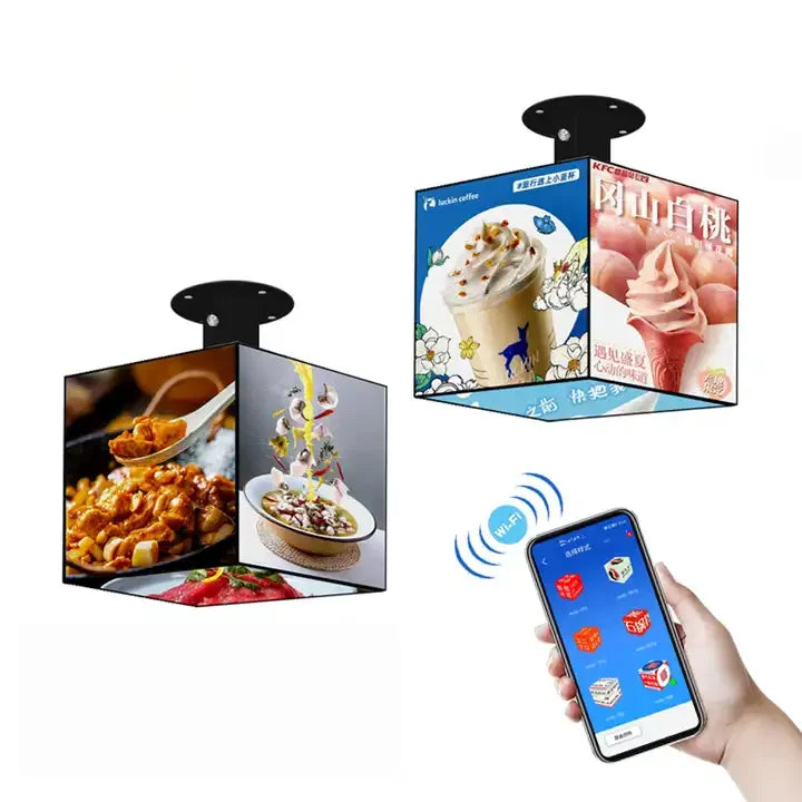 WINFIN indoor P2.5 Waterproof Advertising Creative Sign Square Rubik Cube LED Screen Display