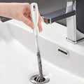 60cm Stainless Steel Portable Bendable Sink Bathtub Sewer Hair Garbage Clogging Dredge with Flexible Four-claw Hook
