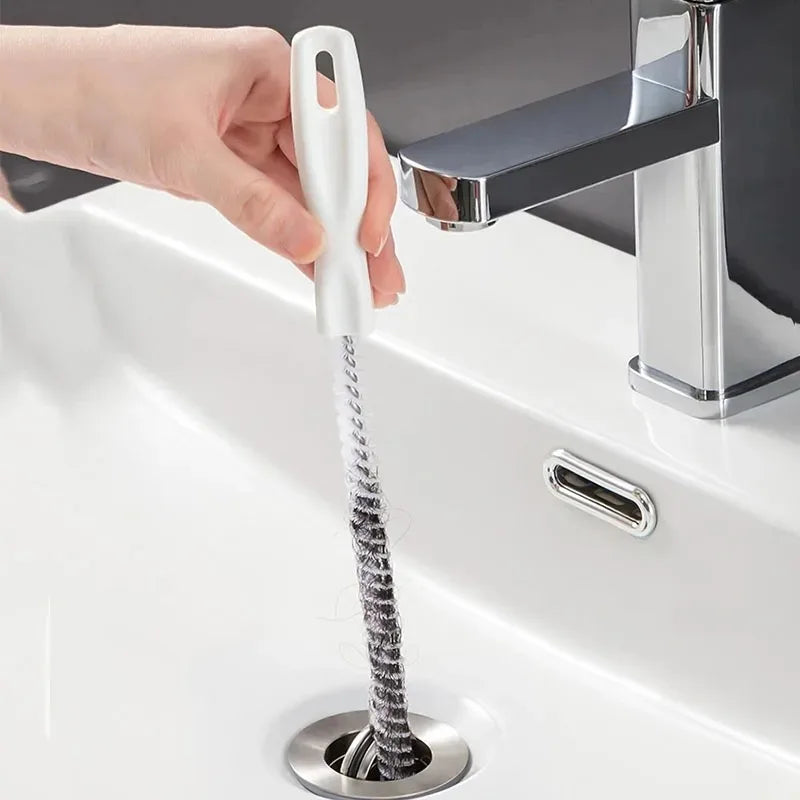60cm Stainless Steel Portable Bendable Sink Bathtub Sewer Hair Garbage Clogging Dredge with Flexible Four-claw Hook