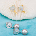 E010888 S925 Pearl Earring 925 Sterling Silver DIY 6-8mm Natural Freshwater Pearl Stud Earring for Women