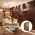 MUMU Flexible Puzzle Parquet 4D Facade Wooden Decorative Wall Cladding Sheet Wood Panels for Doors
