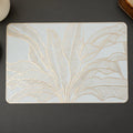 Wholesale Hot Sale Luxury Placemats Gold PVC Table Mats for Dining Wedding Party Plastic Tableware Decorative Vase Mat